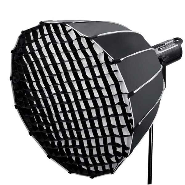 triopo softbox parabolique profonde installation rapide monture bowens avec 2 tissus diffuseurs pour flash stroboscopique